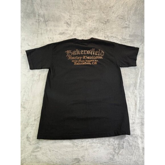 Harley Davidson Shirt Medium black t-shirt Bakersfield CA - Picture 8 of 9